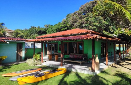 Cumuruxatiba House | Wonderful face on the sand in Cumuruxatiba, Rio do Peixe Pequeno.