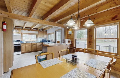 Sebec Cabin | Wonderful Lakefront Gem W/Free WiFi, Dock, Private Beach, Kayaks, Canoe & More
