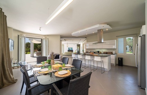 Sarlata Villa | Wonderful Leivathos Villa | Villa Azure Skies | 4 Bedrooms | Furnished Terrace.
