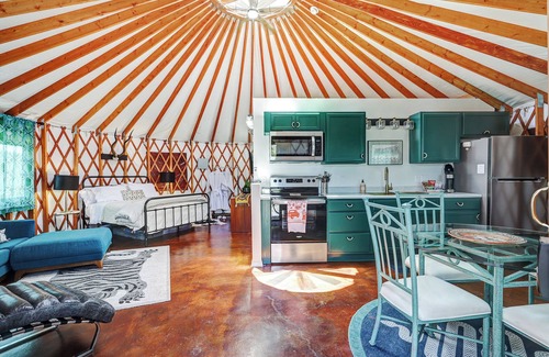 Zuzax House | Wonderful micro retreat Yurt on 4 private acres in Tijeras New Mexico.