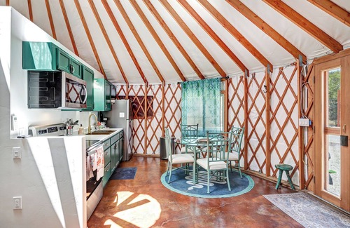 Zuzax House | Wonderful micro retreat Yurt on 4 private acres in Tijeras New Mexico.