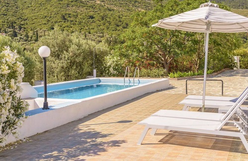 Samos Town Villa | Wonderful private villa with A/C, WIFI, private pool, TV, terrace, panoramic view and parking