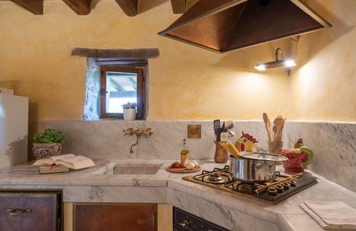 Dicomano Villa | Wonderful private villa with A/C, private pool, WIFI, hot tub, TV, patio, panoramic view and par.