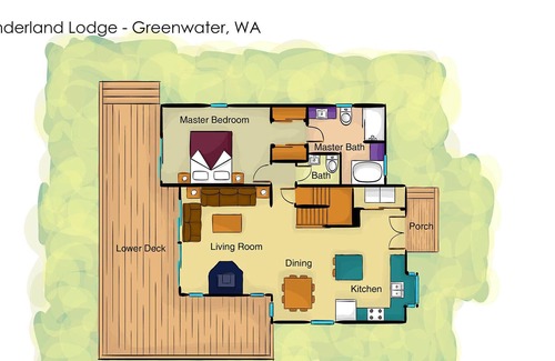 Enumclaw Cabin | Wonderland Lodge At Mt. Rainier - hot tub - Crystal Mountain