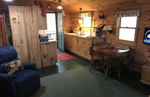 Bridgton Cottage | Wooded Highland Lake Waterfront Cabin - Great Beach and Dock