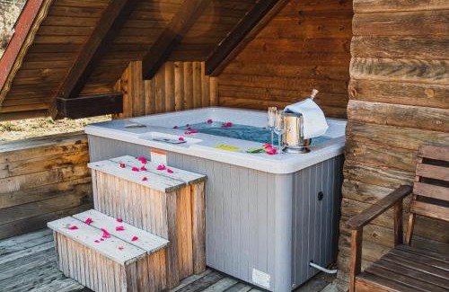 Bostanj Ski Chalet | Wooden Cabin Zurej with Hot Tub