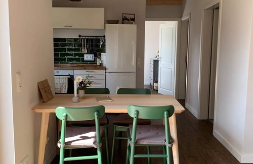 Am Dobrock House | Wooden house in the countryside with fireplace - Lytte Hytte | Holiday house Wingst