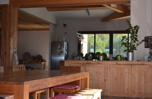 Lambesc House | Wooden Houses Near Aix-en-Provence garden pool welcoming 12 to 16 people