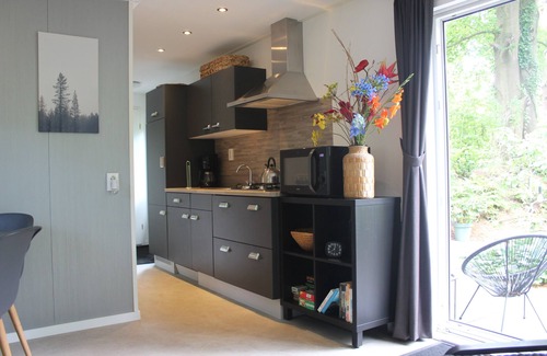 Dwingeloo Ski Chalet | Woodland Wellness Natuur Huisje in het bos met Finse Sauna en Hottub
