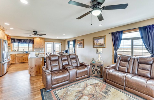 Fenn House | Wraparound Deck: Newly Built Home in Grangeville!
