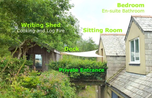 Whitland Apartment | Writing Shed Wales - alpacas, views, fireplace