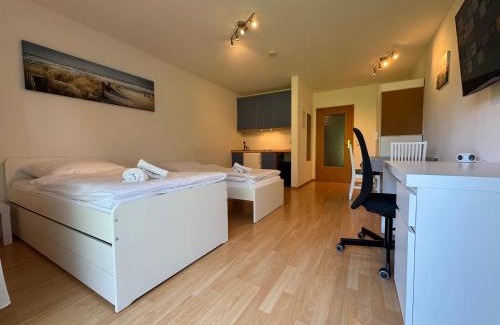 Haunstetten-Ost Apartment | WuP Living Apartment am Stadtwald TG Parkplatz