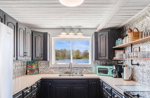 Benton Harbor House | Your own private island, Foot Bridge to island. 360 views see sunrise & sunset