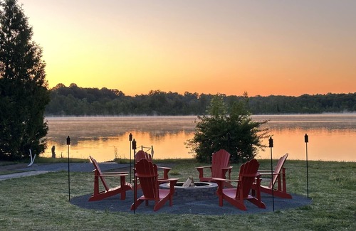 Benton Harbor House | Your own private island, Foot Bridge to island. 360 views see sunrise & sunset