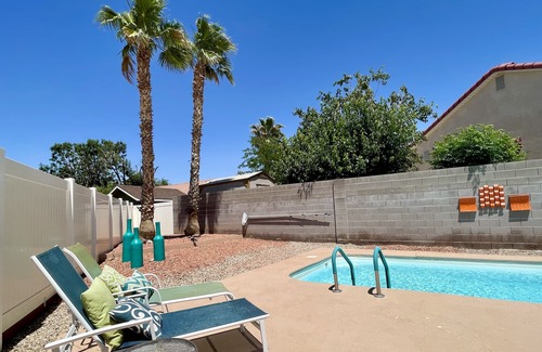 Mesquite House | Your Place in the Sun! Quiet House, Heated Private Pool, Hot Tub