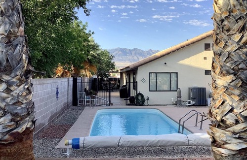 Mesquite House | Your Place in the Sun! Quiet House, Heated Private Pool, Hot Tub