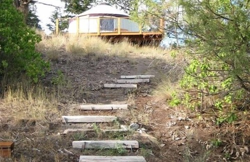 Somers Cottage | Yurt views of Flathead Lake