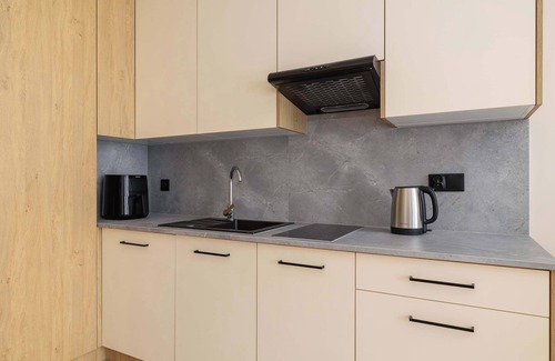 Katowice Apartment | Zabrska 15 Katowice Creamy Studio Air conditioning Smart TV Parking