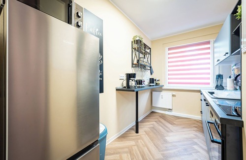 Barby Apartment | Zauberhafte Ferienwohnung in Barby Balkon mit Elbblick am Elbe-saaleradweg