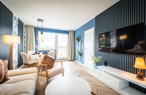 Barby Apartment | Zauberhafte Ferienwohnung in Barby Balkon mit Elbblick am Elbe-Saaleradweg