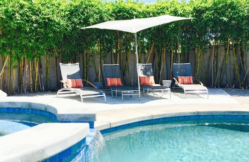 Palm Springs House | Zen Modern Home II "wind free" S Palm Springs - SALT WATER POOL/SPA