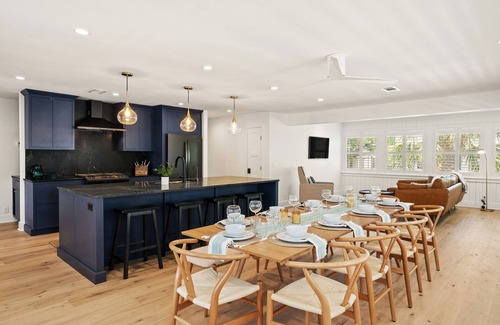 East Beach House | Zen-N-Sea offers poolside relaxation and near the beach entrance, sleeps 8
