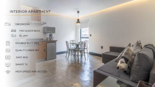 Reforma House | Zielo 1Bdrm 1bath fits 6 AC Rooftop views