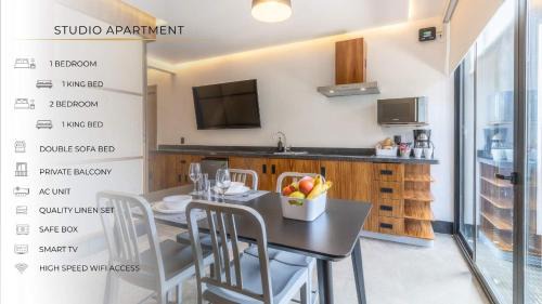 Reforma Apartment | Zielo Studio apt 2Bdrm 1bath fits 6 AC Rooftop