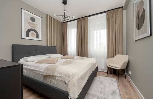 Krzyki Apartment | Zwycięska 3 | One Bedroom Apartments in Wrocław | Air Conditioning | Parking | 4 People