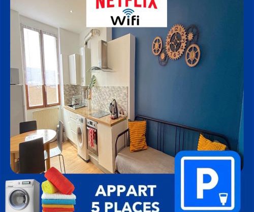 012 CHIC & COSY F2 34m2 HYPERCENTRE WIFI SMART TV NETFLIX