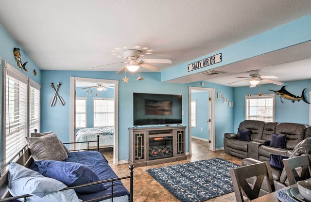 1 Block to Surfside Beach: Home w/Deck!