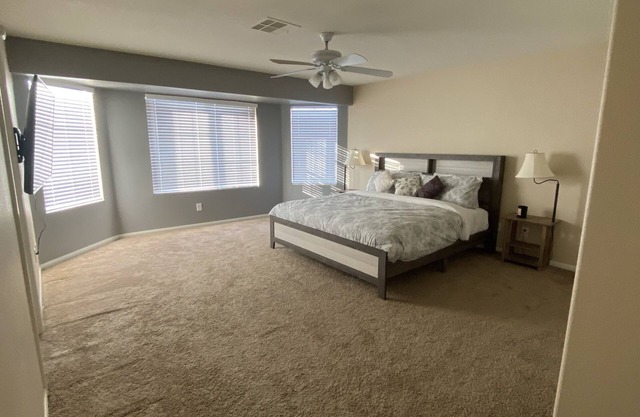 1 master bedroom with private bathroom
