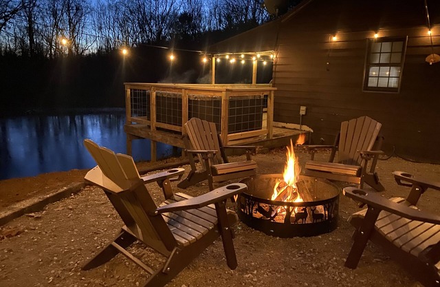 100 acres, FIREWOOD PROVIDED, Fishing Pond w/poles, Trail, firepit, pond views