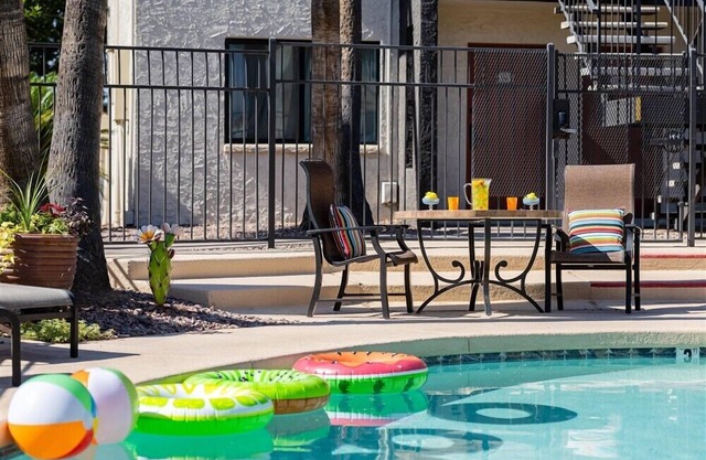 107 Exclusive Getaway | Heated Pool, Fire Pit & Fully Furnished Suite for Short or Long Stays