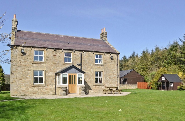 19th century farmhouse with games room, woodburning stove and lovely countryside views.