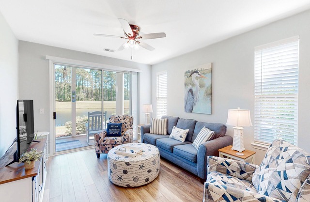 1st-floor waterfront condo in Sunset Village at Sandpiper Bay Golf Club