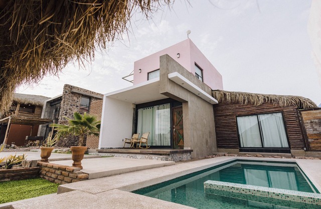 1studio/1cabin/2 bedrooms/pool/palapa/barbecue/patio-Casa Bacalar.