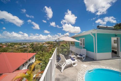 2 Bungalows avec 2 Piscines Vue Mer Bleu Et Oge