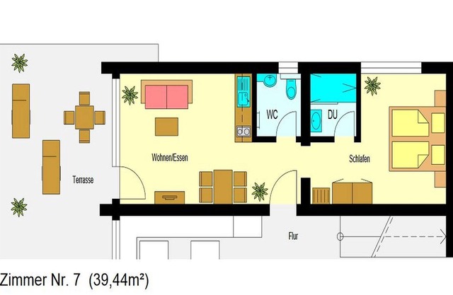 2-Zimmer-Apartment (Nr. 7)