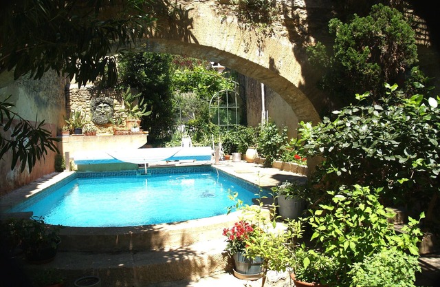 200 m2 artist's house in historic village 3km from Pont du Gard