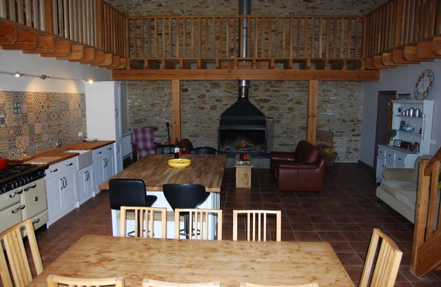 200 year old converted Barn with private outdoor heated swimming pool