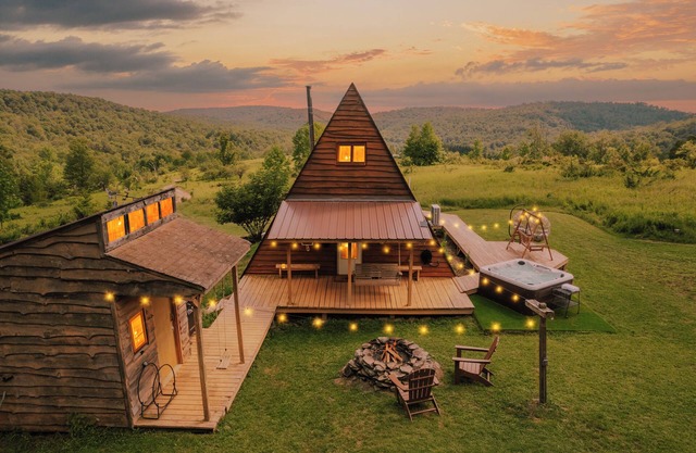 25-Acre Private Retreat w/UTV, Hot Tub, Fire Pit, Trails & Stunning Views