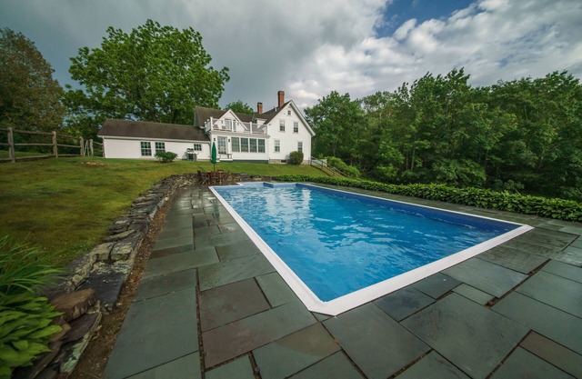 26 Acre Saltwater Farm With Swimming Pool And Dock