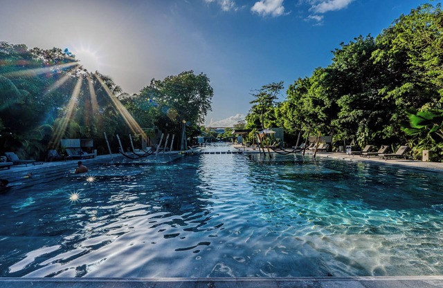 2BR GROUND floor: Pool, Hot tub, Big Gym, Beach Access LUX AWA Playacar