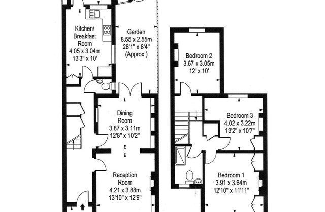 3 bed terrace house half a mile from Kew Gardens Station