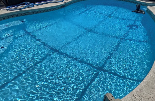 3-bedroom house in Jacksonville with fenced backyard and screen enclosed pool.