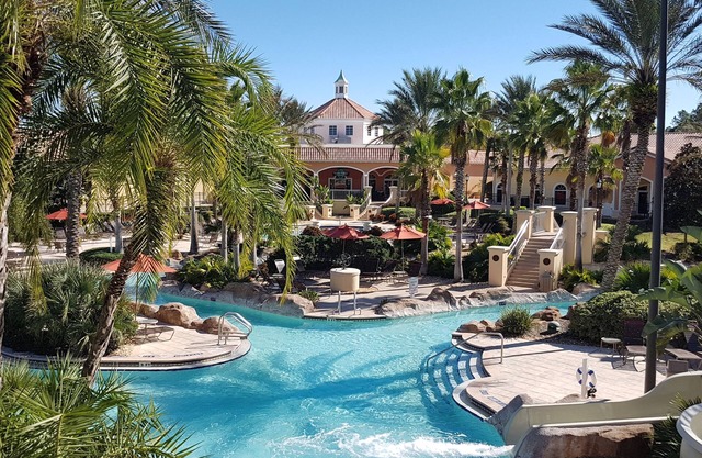 3 bedroom villa (Sleeps 8) in a tropical Tuscan style resort near Disney