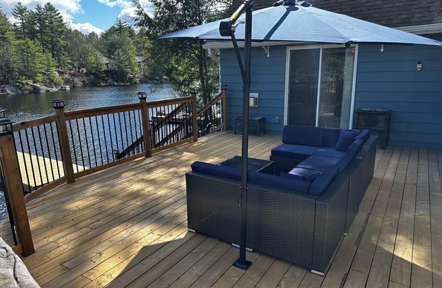 3 bedroom waterfront cottage on quiet Sunny Lake in Muskoka.