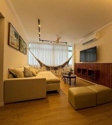 3 Quartos com vista ao mar, rede e estacionamento, Decoração Regional