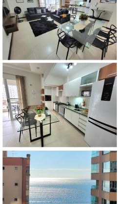 3 suítes grandes, 4 garagens, Vista mar, ótima localização a 2 minutos do mar em Meia Praia - Itapema